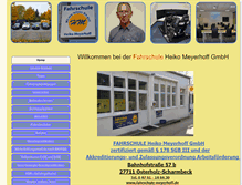 Tablet Screenshot of fahrschule-meyerhoff.de